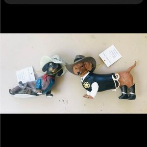 Vintage Hamilton Collection Dachshund Figures